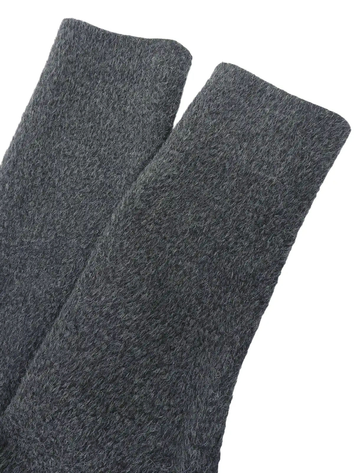 ウールロゴボタンロングコート　グレー