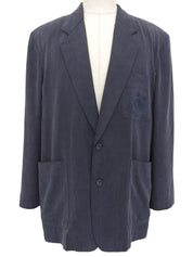 ロゴエンブレム刺繍ジャケット ネイビー