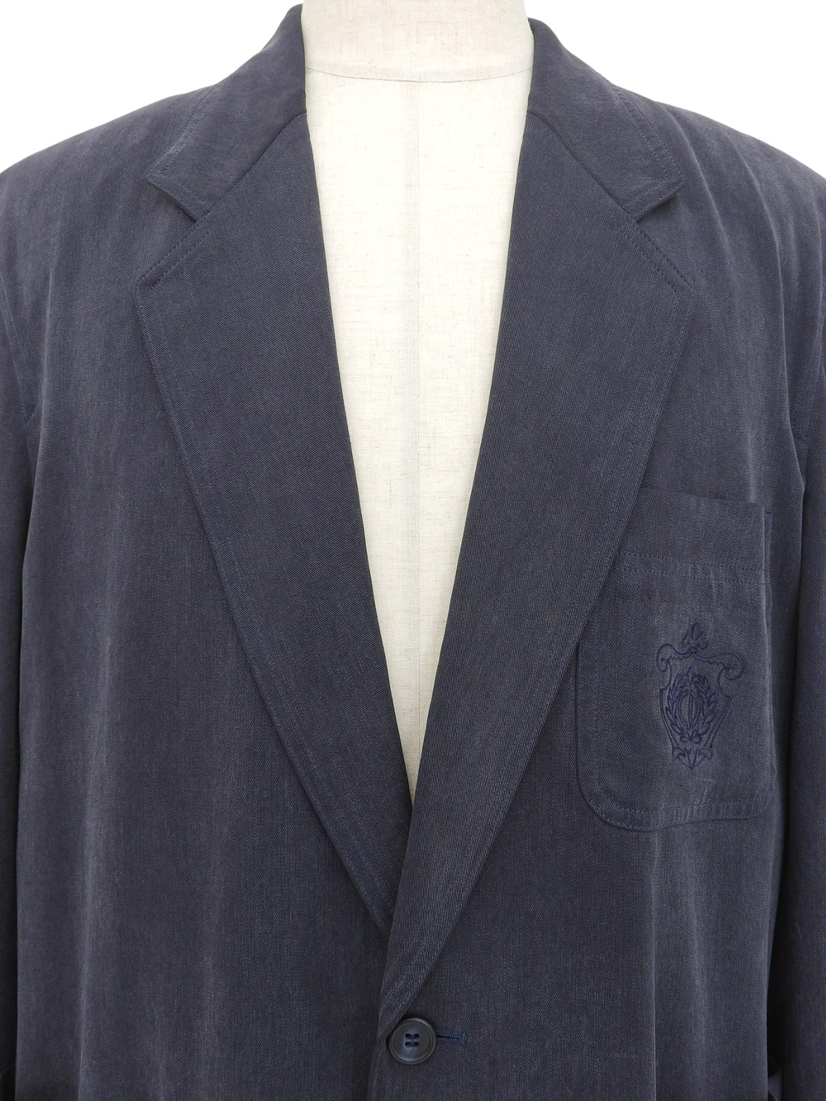 ロゴエンブレム刺繍ジャケット ネイビー