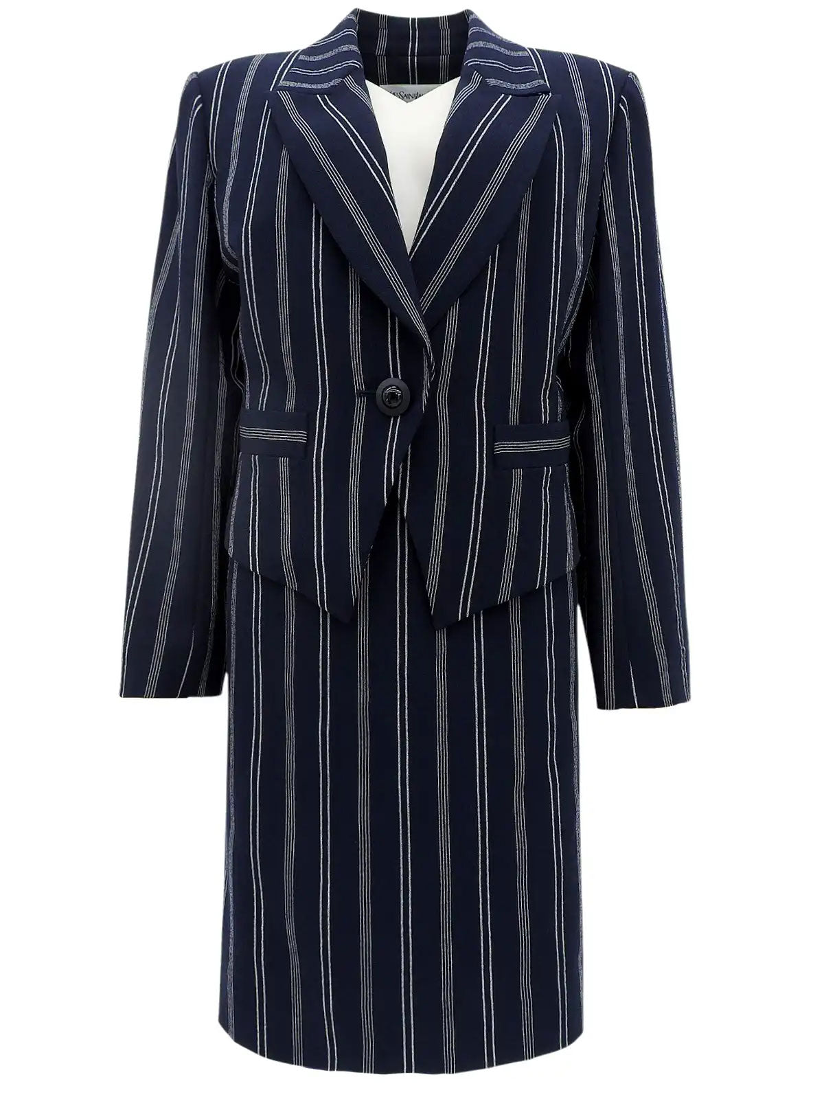 海军蓝和白色条纹图案