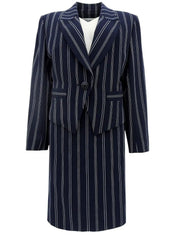 海军蓝和白色条纹图案