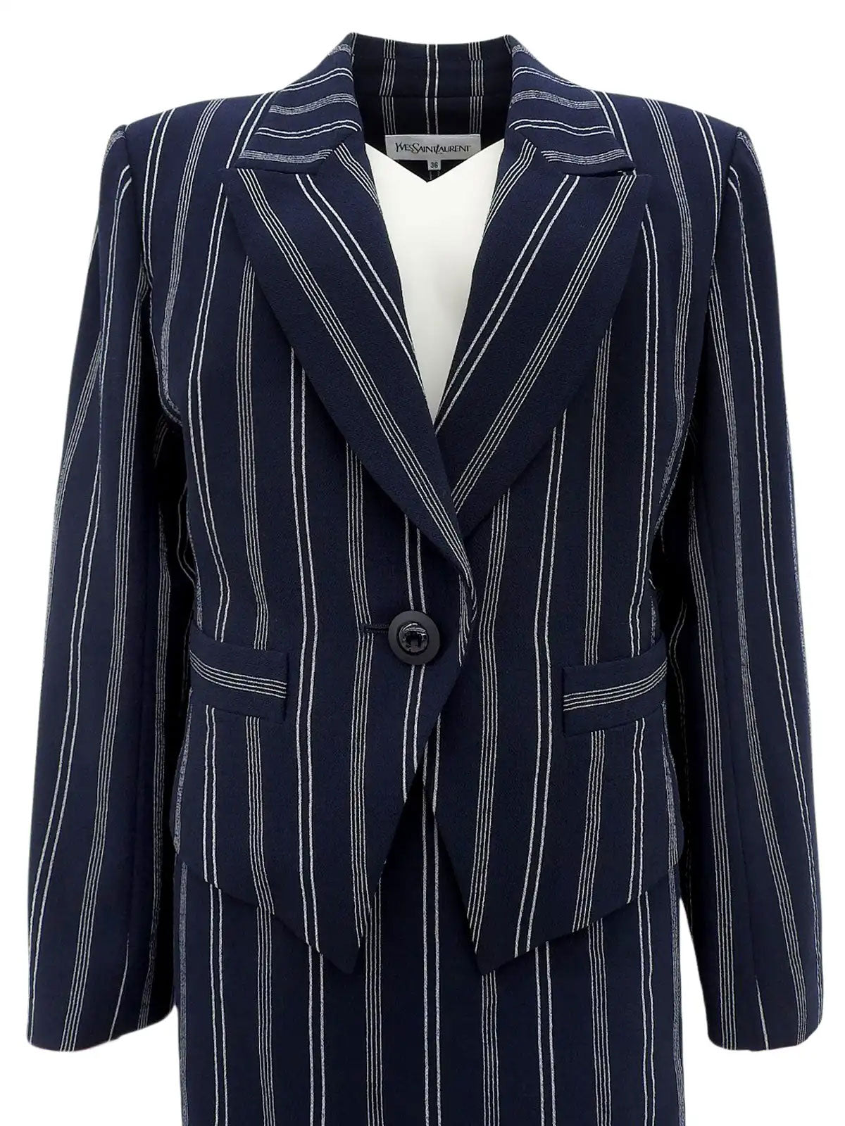 海军蓝和白色条纹图案