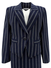 海军蓝和白色条纹图案