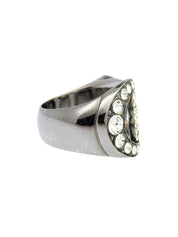 2009年製 ラインストーンCCマークリング ブラック/シルバー