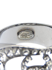 2009年製 ラインストーンCCマークリング ブラック/シルバー