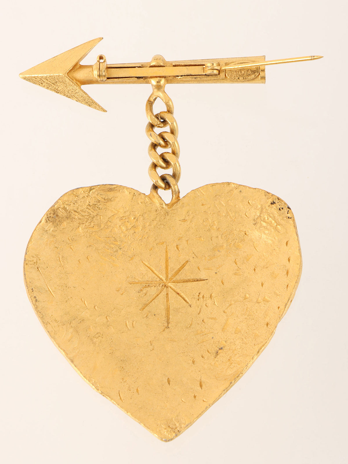 1993年製 ハートアローモチーフブローチ ゴールド