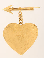 1993年製 ハートアローモチーフブローチ ゴールド
