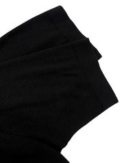 シルクニットコンビスカーフパターンニットポロシャツ ブラック/イエロー