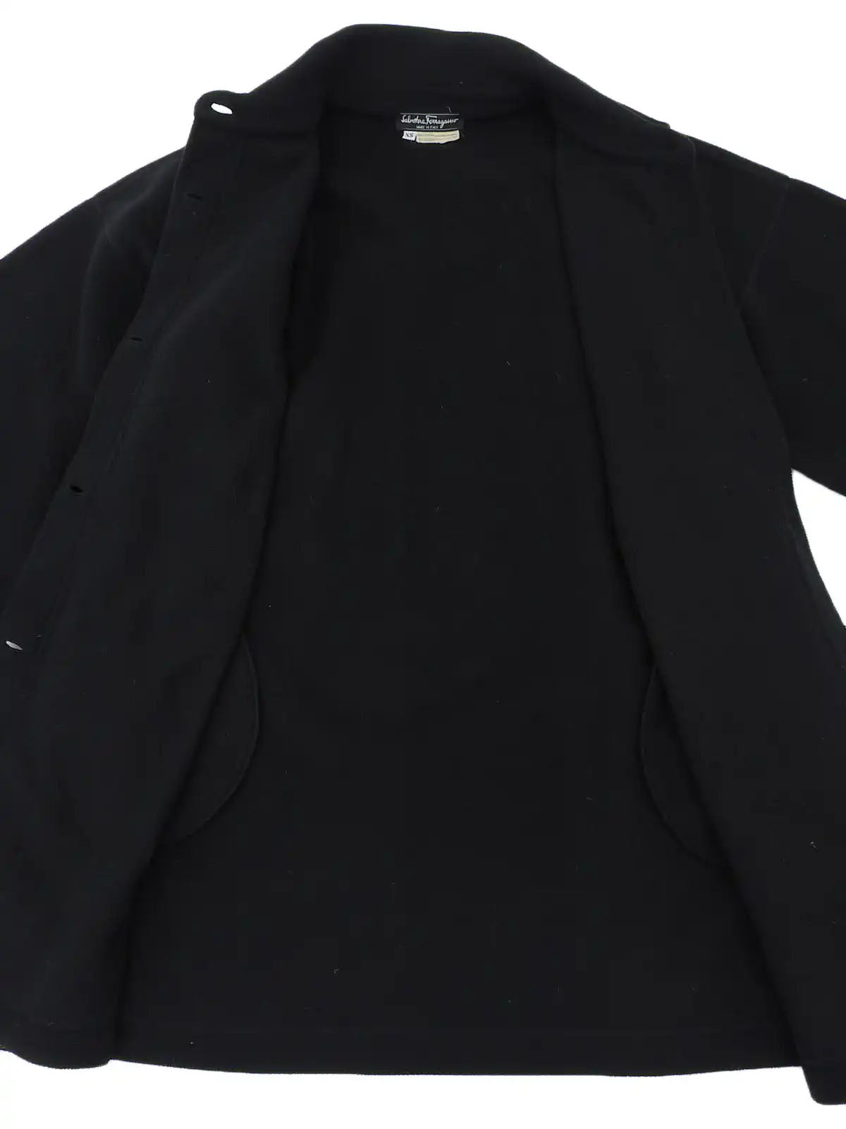 Design Button Coat Black