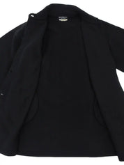 Design Button Coat Black