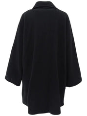 Design Button Coat Black