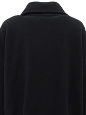 Design Button Coat Black