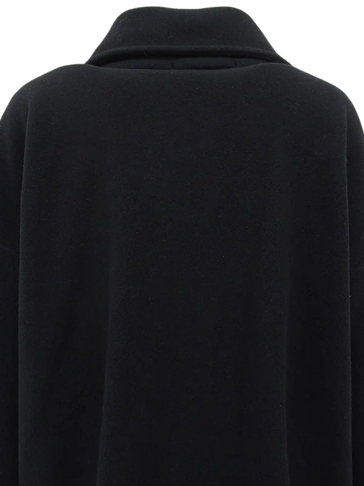 Design Button Coat Black