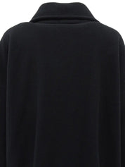 Design Button Coat Black