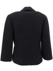 CCマークステッチジャケット ブラック