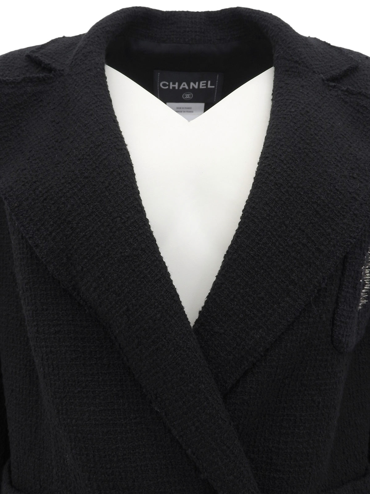 CCマークステッチジャケット ブラック