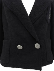 CCマークステッチジャケット ブラック