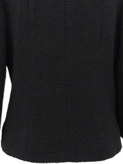 CCマークステッチジャケット ブラック