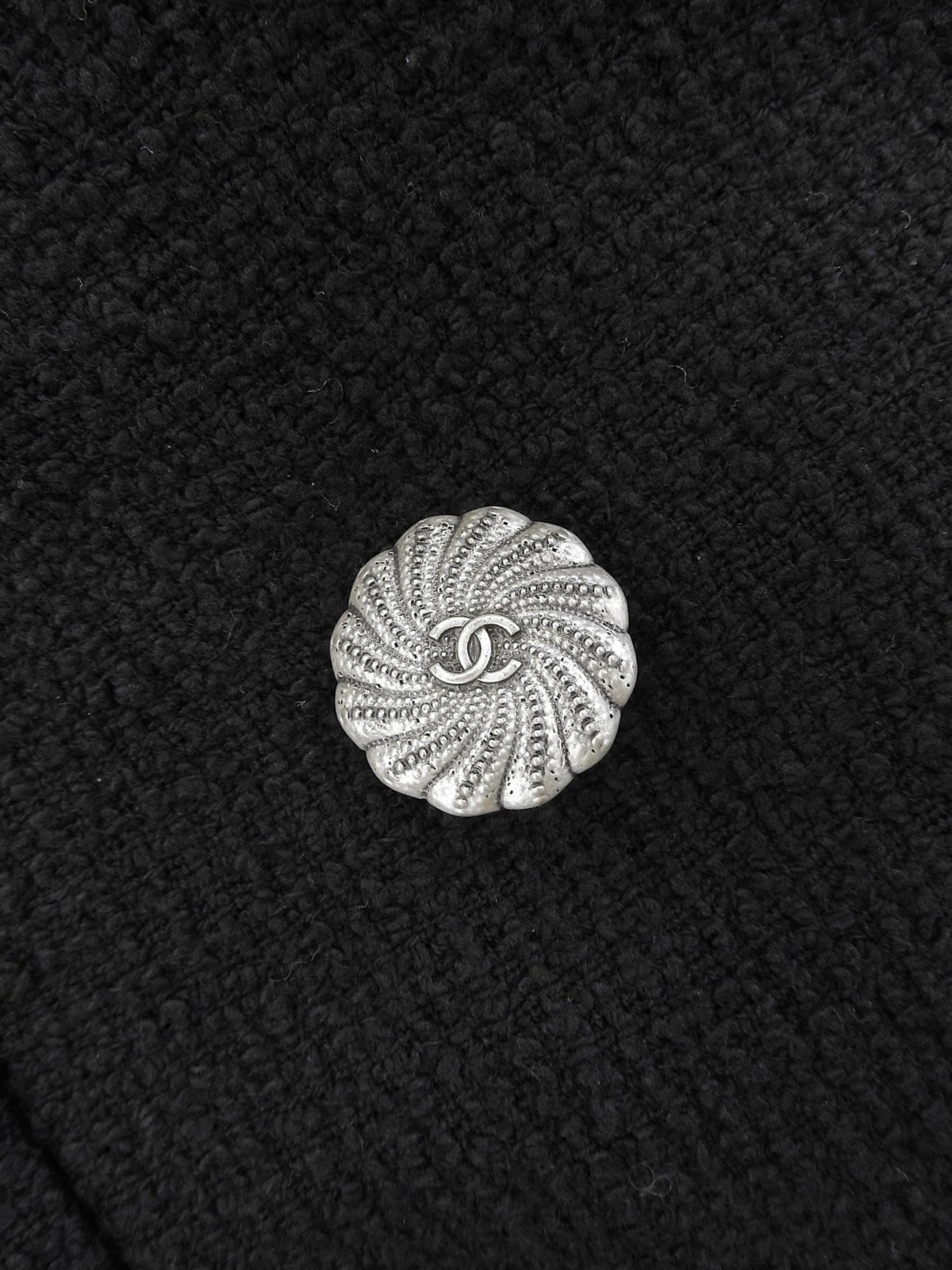 CCマークステッチジャケット ブラック