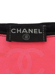 2005 Quilted CC Mark Collarless Jacket Black