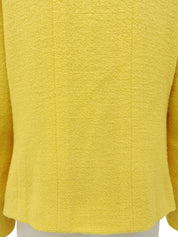 1996年製 ツイードCCマークボタンジャケット イエロー