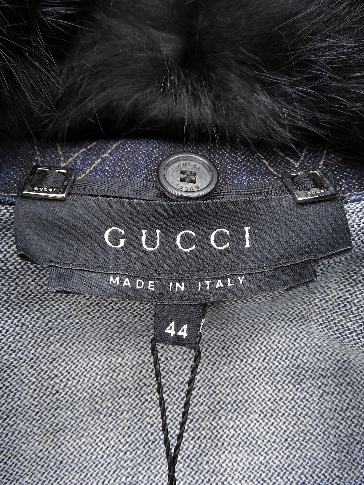 ラパンファーロゴボタンデニムジャケット　インディゴ