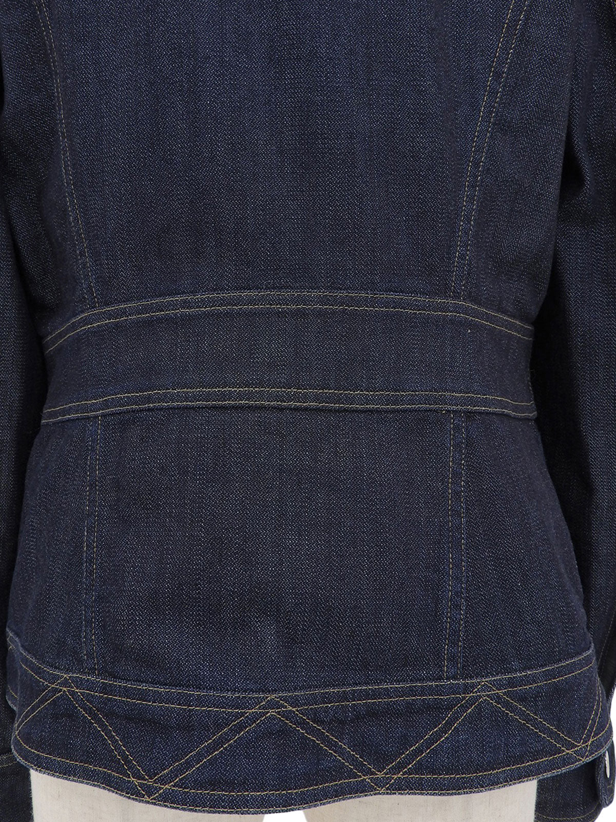 ラパンファーロゴボタンデニムジャケット　インディゴ