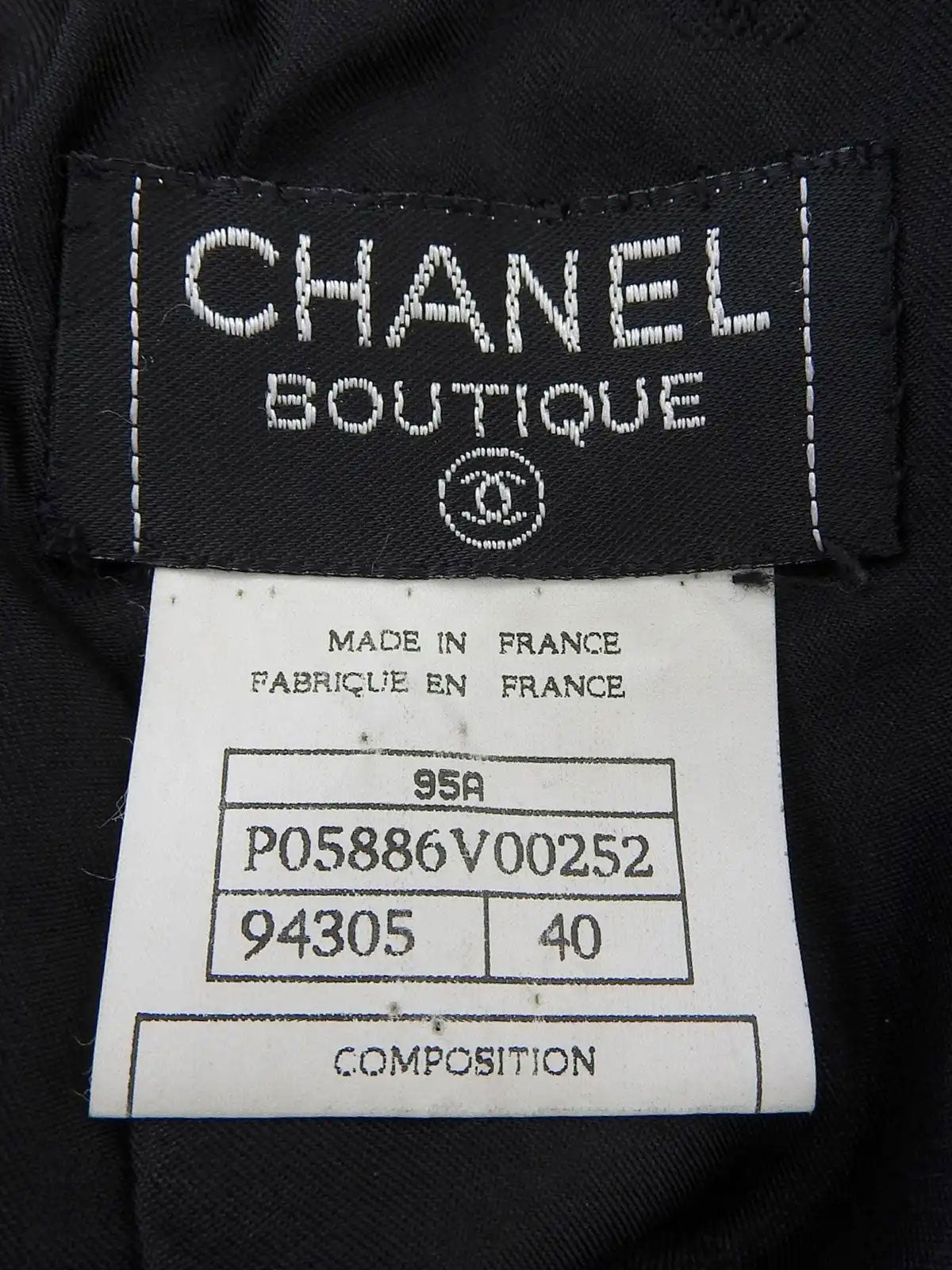 1995年製 CCマークボタンレザースカート ブラック