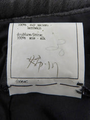 1995年製 CCマークボタンレザースカート ブラック