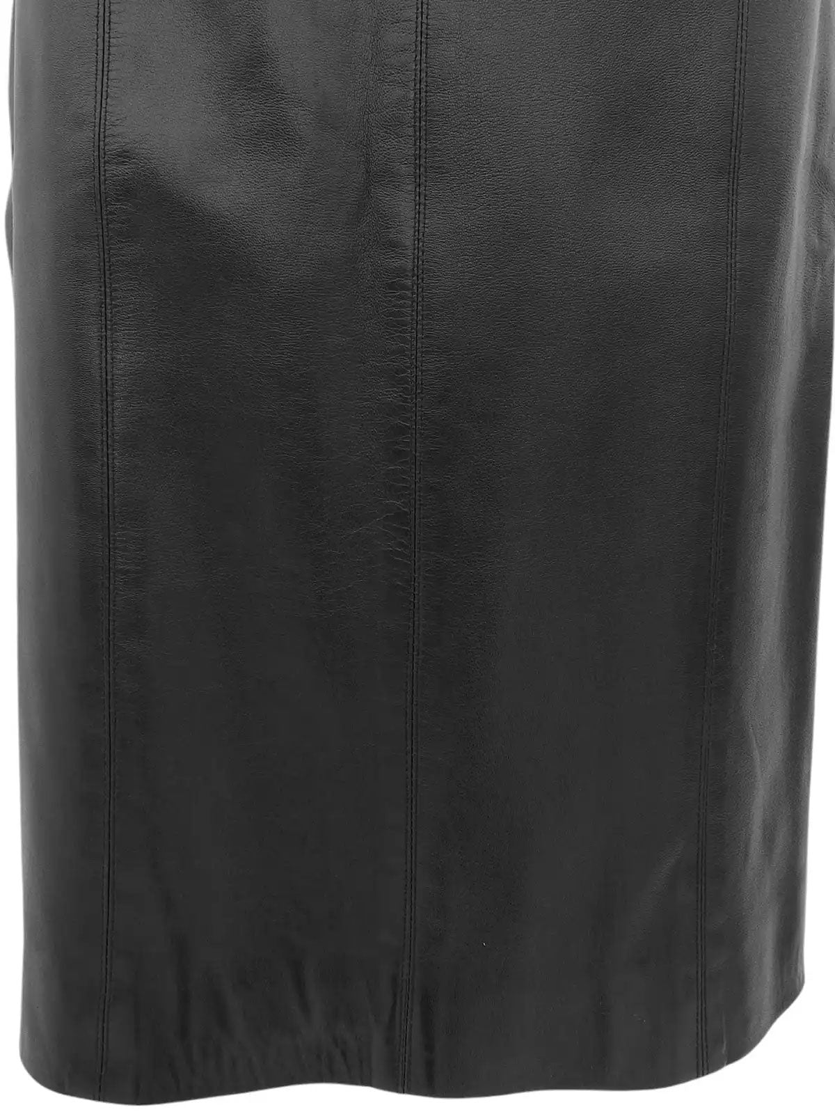 1995年製 CCマークボタンレザースカート ブラック