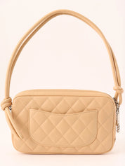 Cambon shoulder bag, beige/yellow, made around 2005