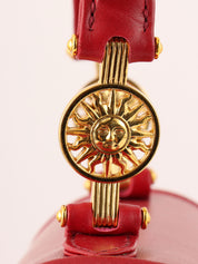 Sunburst Handbag Red