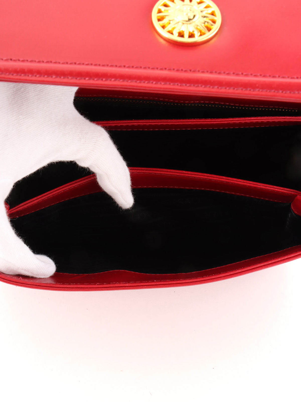 Sunburst Handbag Red