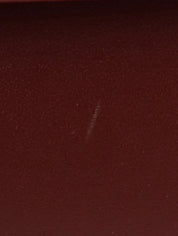 Logo embossed clutch bag in burgundy