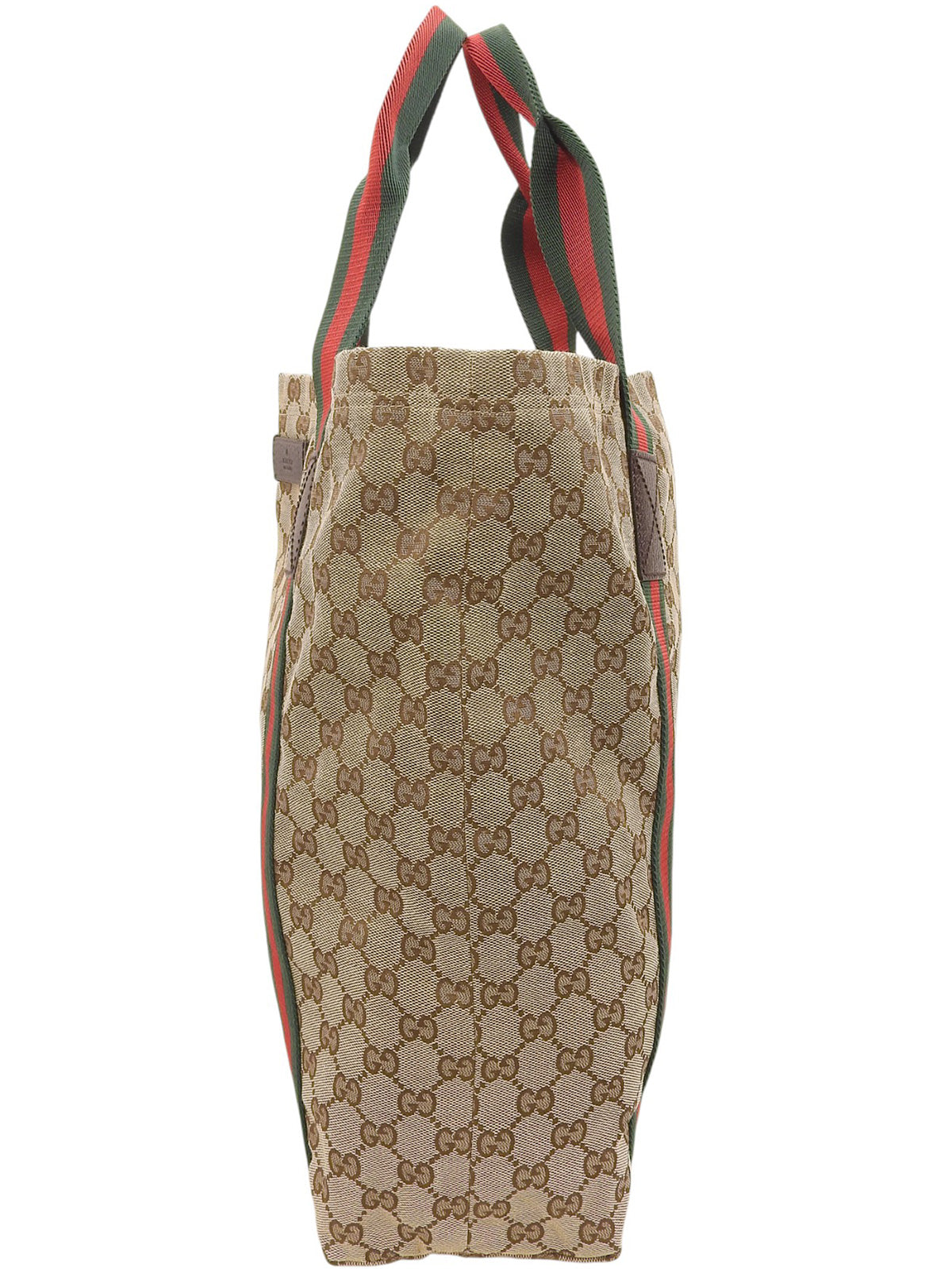 Canvas GG Pattern Sherry Line Tote Bag, Beige