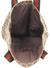 Canvas GG Pattern Sherry Line Tote Bag, Beige
