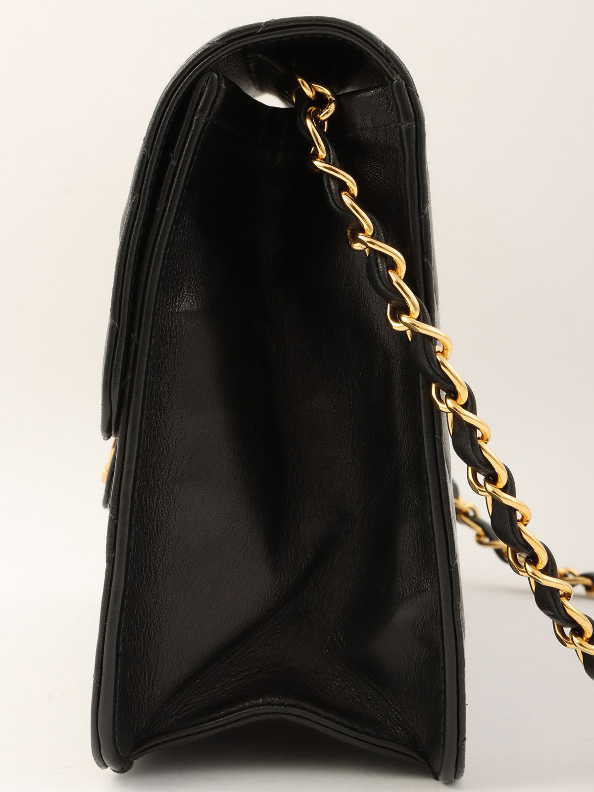 2000年頃製 CCマークプレートチェーンショルダーバッグ ブラック