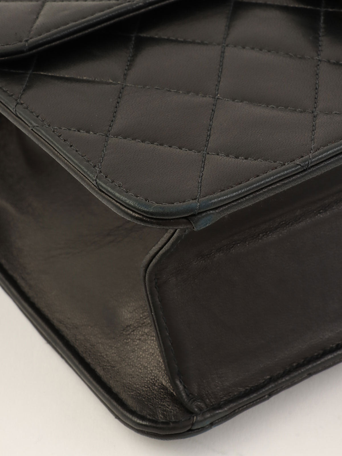 2000年頃製 CCマークプレートチェーンショルダーバッグ ブラック