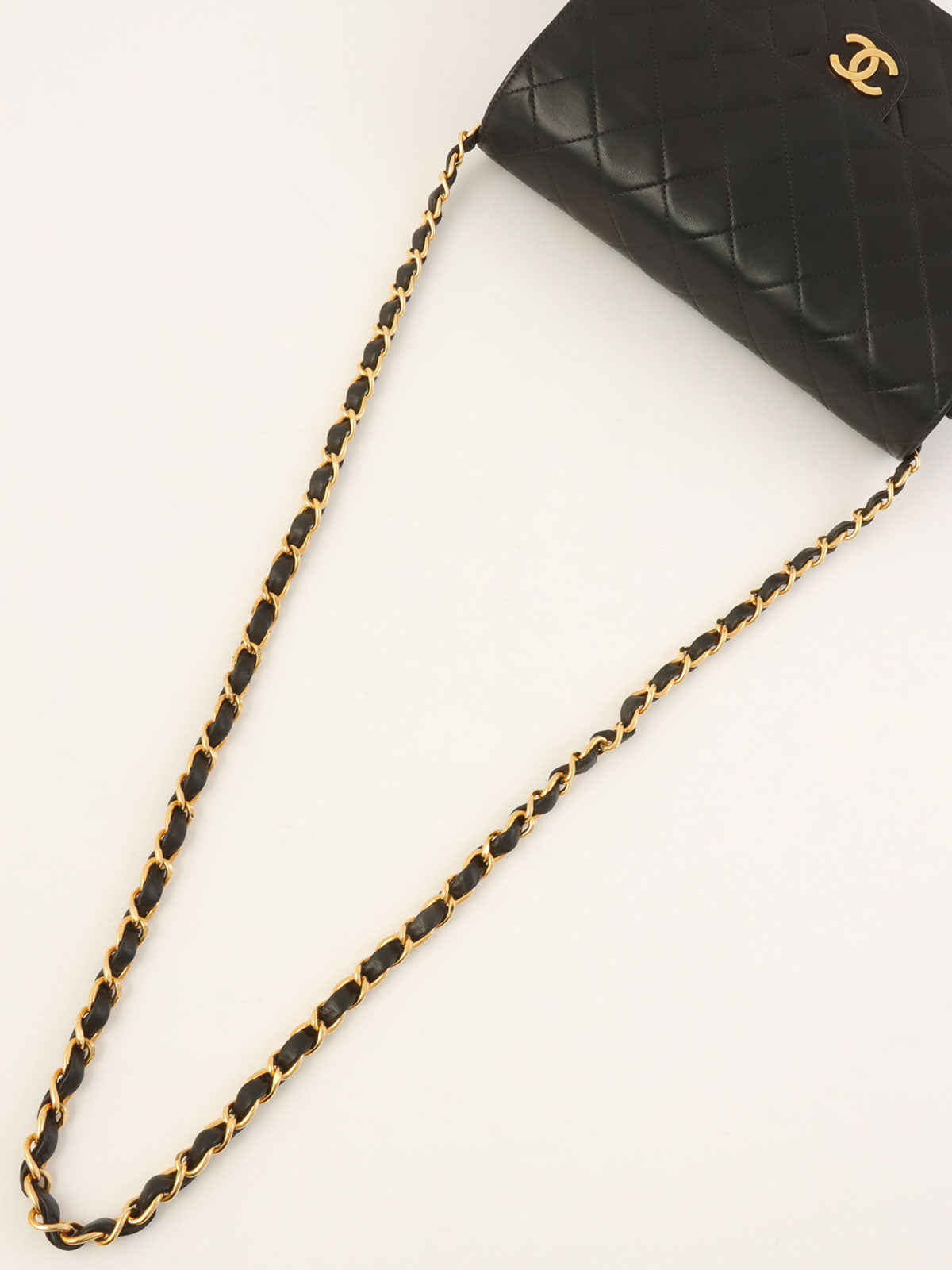 2000年頃製 CCマークプレートチェーンショルダーバッグ ブラック