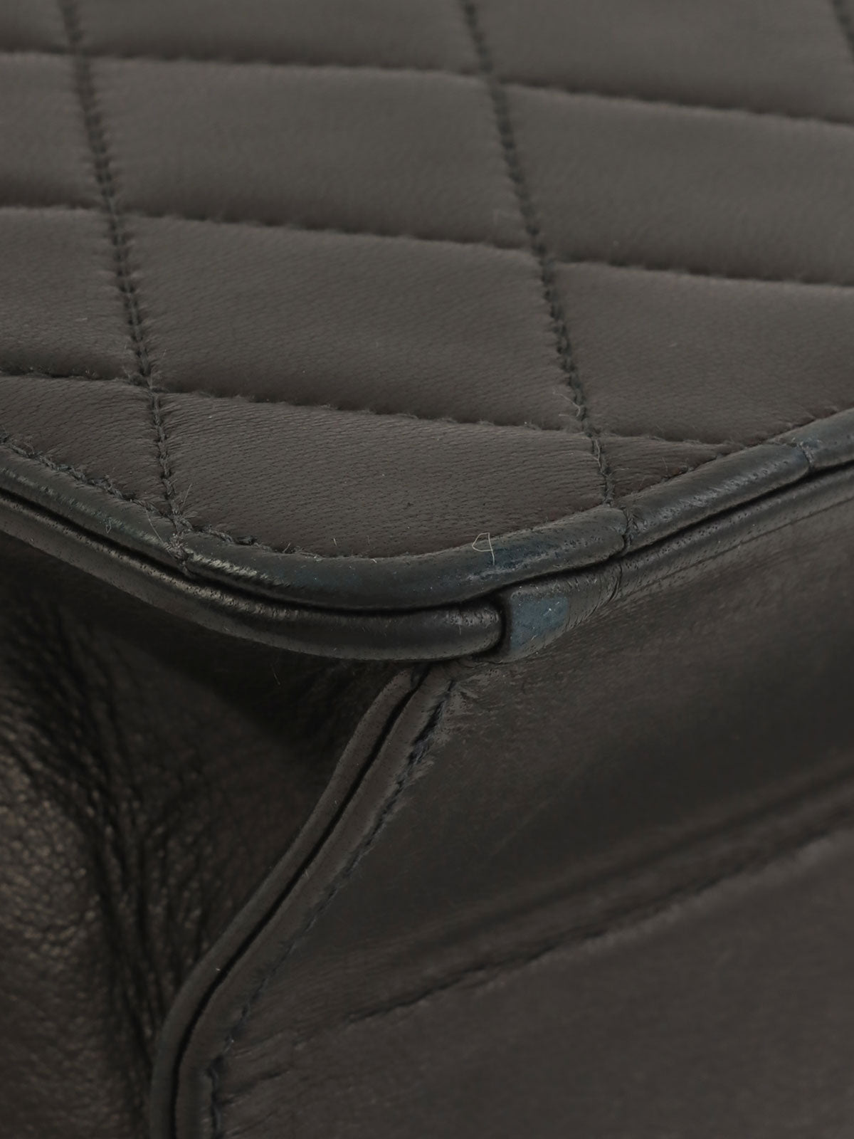 2000年頃製 CCマークプレートチェーンショルダーバッグ ブラック