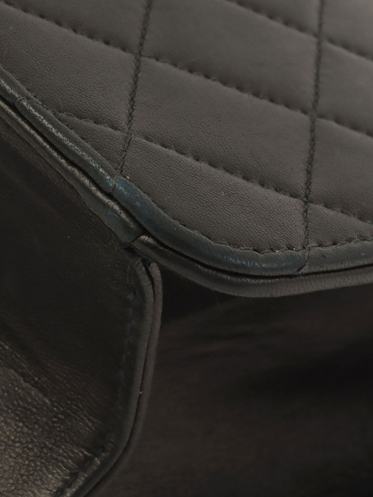 2000年頃製 CCマークプレートチェーンショルダーバッグ ブラック