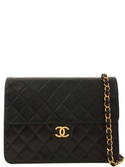 2000年頃製 CCマークプレートチェーンショルダーバッグ ブラック