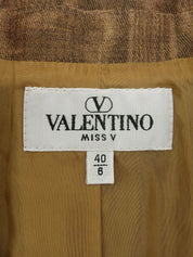 Brown wool design pattern jacket