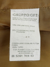 Brown wool design pattern jacket