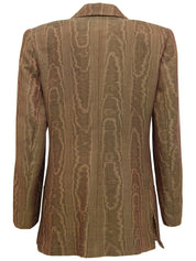 Brown wool design pattern jacket