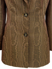 Brown wool design pattern jacket