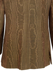 Brown wool design pattern jacket