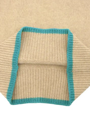 CCマークニットセーター ベージュ/マルチ