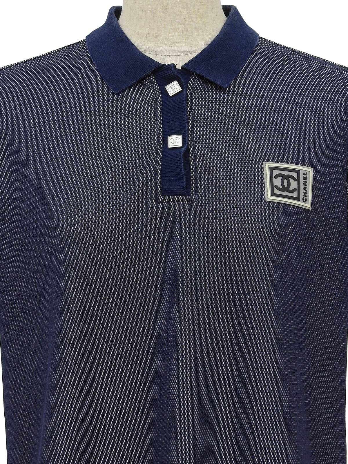 2005年製 メッシュCCマークポロシャツ ネイビー