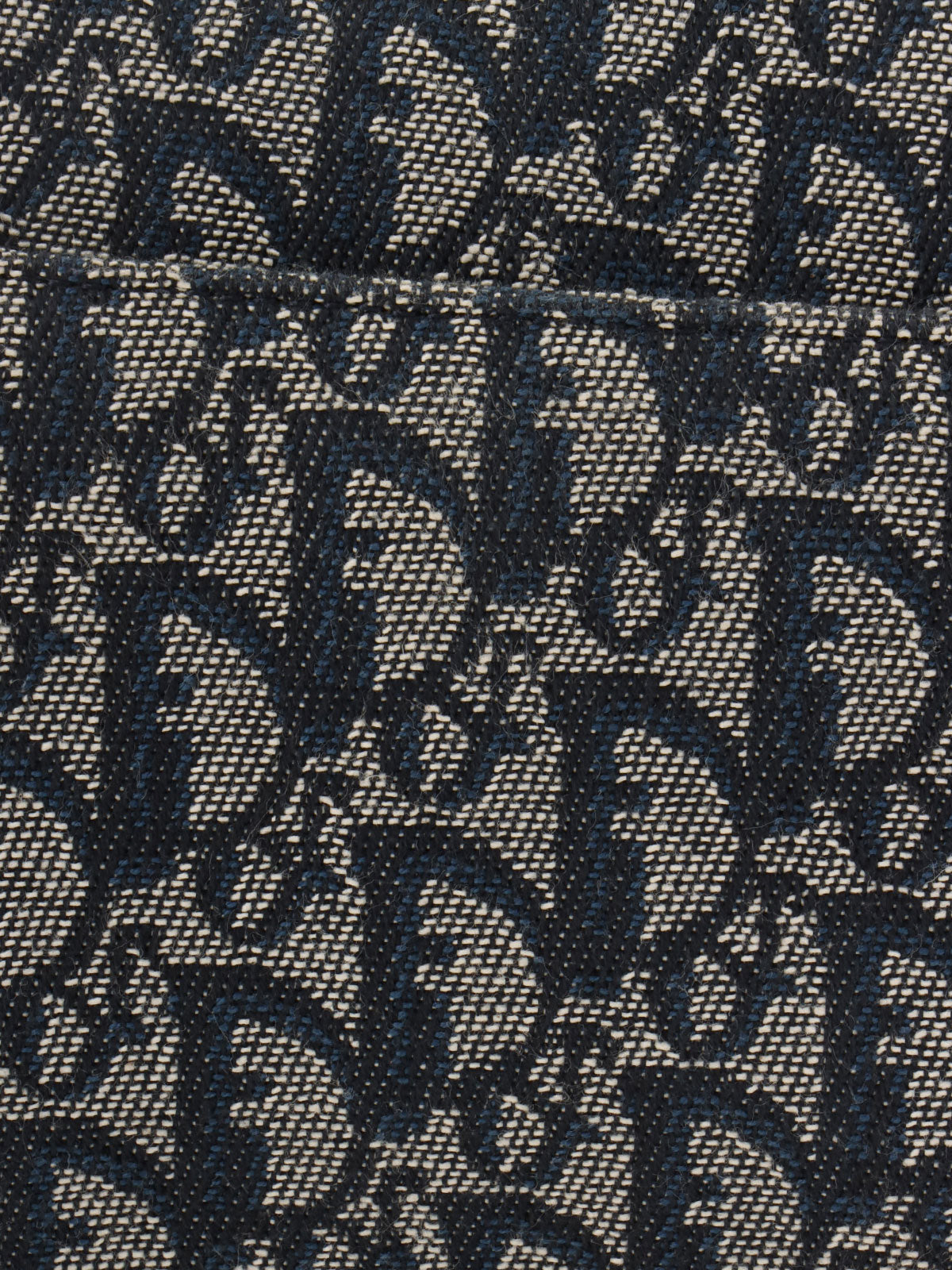 Trotter Pattern Double Saddle Bag Navy